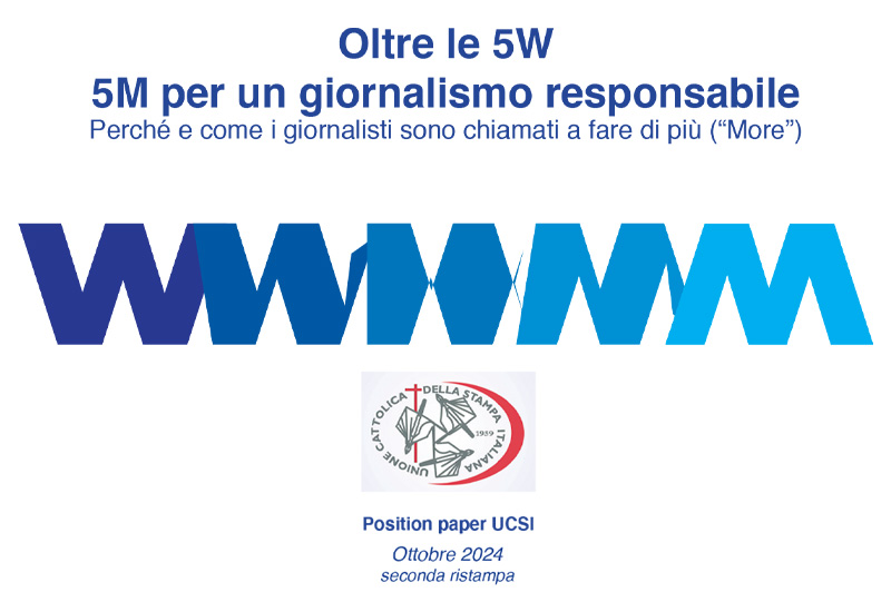 L’ultima edizione aggiornata del Position Paper UCSI: le 5M per un giornalismo responsabile